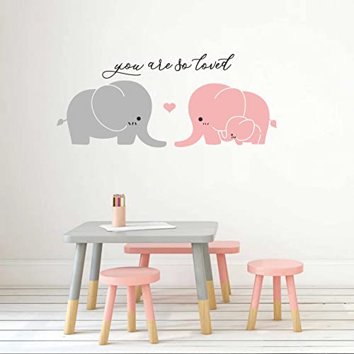 Elephant Wall Decal Nursery Wall Stickers Baby Kids Room Wall Decor A2 miniatura 6