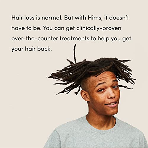 Image of hims Hair Regrowth Treatment - Topical Minoxidil 5% Solution for Men - Extra Strength - Supports Thicker, Fuller Hair - Non-Greasy - Unscented, 3 Pack