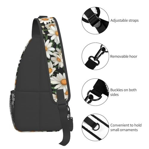 Bolso bandolera con estampado floral para viaje y senderismo miniatura 5