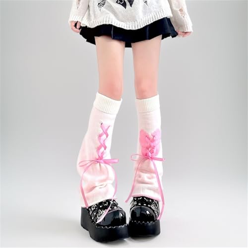 Image of Goth Leg Warmers Women Japanese Gothic Y2k Harajuku Grunge Emo Punk 80s