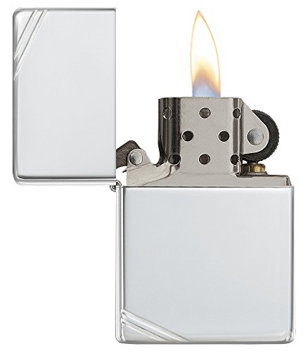 Zippo Sterling Pocket Lighter, Silver Vintage #TOP2