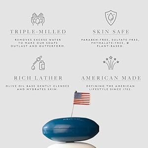 Caswell-Massey Castile Bar Soap, Mens Body Wash, Hand Soap, and Face Wash, Moisturizing Natural Body Soap for Bath or Shower, Woodgrain Sandalwood, Centuries Sandalwood, & 2751, 3 (5.8 oz) Gift Set Caswell Massey Castile Bar Soap Mens Body Wash Hand Soap and Face Wash Moisturizing Natural Body Soap for Bath or Shower Woodgrain Sandalwood Centuries Sandalwood 2751 3 58 oz Gift Set