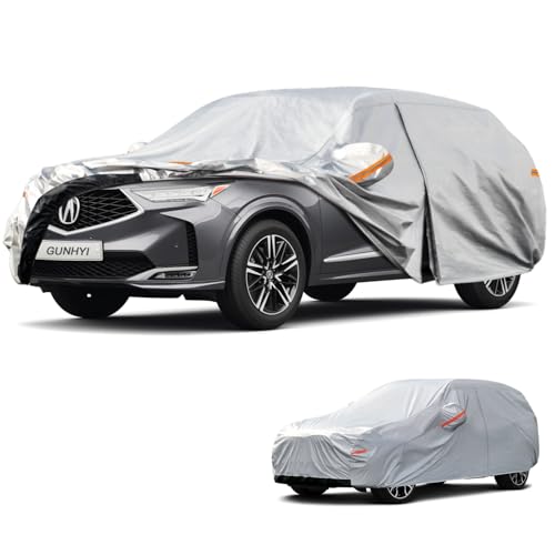 Image of GUNHYI 6 Layers SUV Car Cover Custom Fit Acura MDX (2007-2026) Waterproof All Weather, Heavy Duty Outdoor Snow Sun Rain Uv Protection (Ships from US Warehouse, Delivery 3-8 Days)
