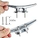 VEITHI Dock Cleats 4 inch Chromium-Platedy Silver Boat Cleats, Boat Dock Cleats Rope Cleat with Hardware Ideal for Decks, Piers for Tying up Boats,Nautical Decor,Boat Tie Down Cleats (4 Pack)