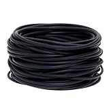 Penta Angel Silicone Jelly Hair Tie Bracelet 30Pcs Adult Size Retro Solid Black 80s Style Costume Wrist Band Elastics for Men Women Party Favors (30)