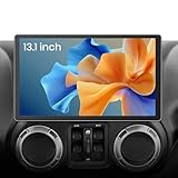 AWESAFE 13.1 inch Car Radio Stereo Android 13 for Jeep Wrangler JK 2007-2017 Dodge Ram with CarPlay Android Auto 2GB RAM 64GB ROM