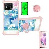 Porte-bagues métallique adhésif [vous pouvez choisir de le fixer à l'étui ou de l'utiliser séparément] Rotation à 360 degrés + support de voiture à ventouse magnétique