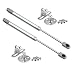 Hanperal 2pcs Gas Strut Lid Stay Support Kitchen Cabinet Door Hinge 100n
