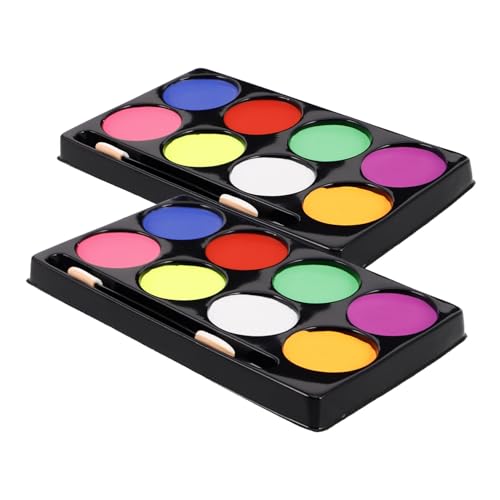 Didiseaon 2 Cajas pintura facial maquillaje artístico face painting kit caja de plástico