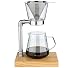 Produktbild Zassenhaus Kaffeezubereiter WORKER für 6 Tassen | 750 ml | Borosilikatglas | Dauerfilter aus Edelstahl | Kiefernholz | Kaffeebereiter Industrial-Style | Pour Over Kaffeebereiter, Natur, 045048