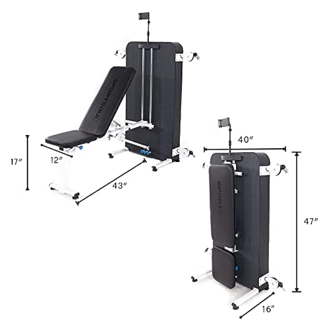 Home Gym Toning Gym Total Body Workout,White,Grey (GWY009)