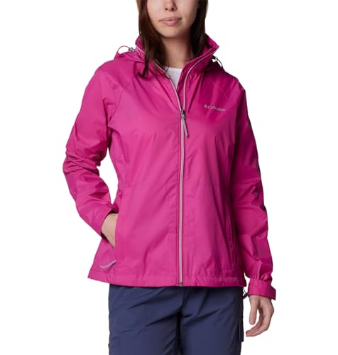 Columbia Womens Switchback IV Rain Jacket, Fuchsia, Medium
