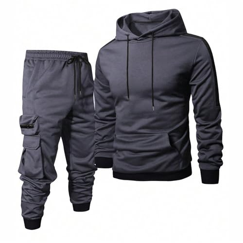 Sweat capuche et jogging deux pièces confortables et isolants pour homme actif