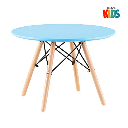 Kit infantil - Mesa Eames Junior azul + 4 cadeiras Eames Junior azul