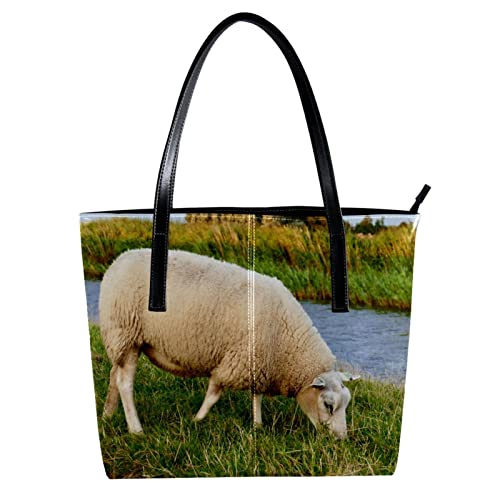 Sac cabas pour femme oiseau de bois d'automne abstrait grand format