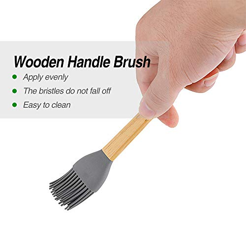 Belugahots Silicone Spatula, 5 Pack Mini Spatulas Scrapers With Bamboo Handle For Cooking Baking Nonstick Cookware Kitchen Utensils High Heat Resistant Bpa Free thumb #4
