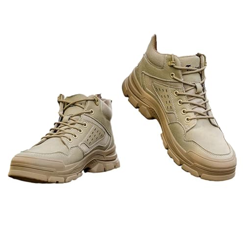 Taopagii] スエード 安全靴 ハイカット セーフティーシューズ