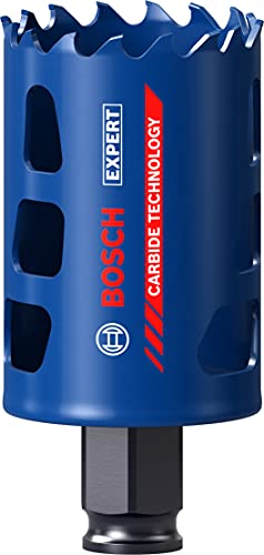 Bosch 1x Sega a tazza EXPERT Multi Material Power Change Plus (per Legno con metallo, Mattone, Ø 44 mm, Professional Accessorio Trapano)