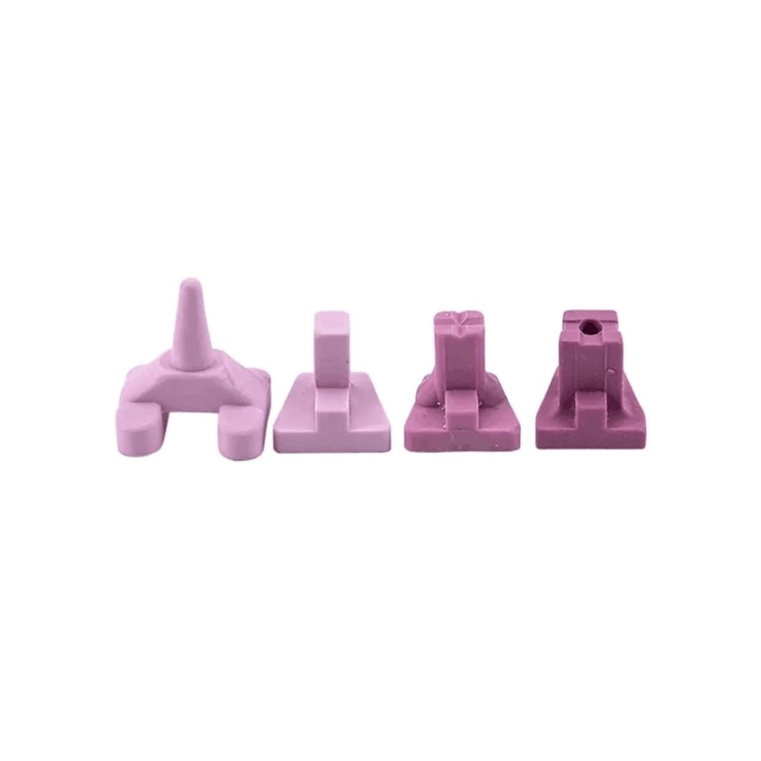 Ceramic Firing Pegs for Crowns and Bridges Dental Ceramic Flat Point Bicuspid Molar Peg Single Teeth Burning Rack 4 Types Denture Burnt Nails Frame Dentistry Accessories(5 Pcs Flat)