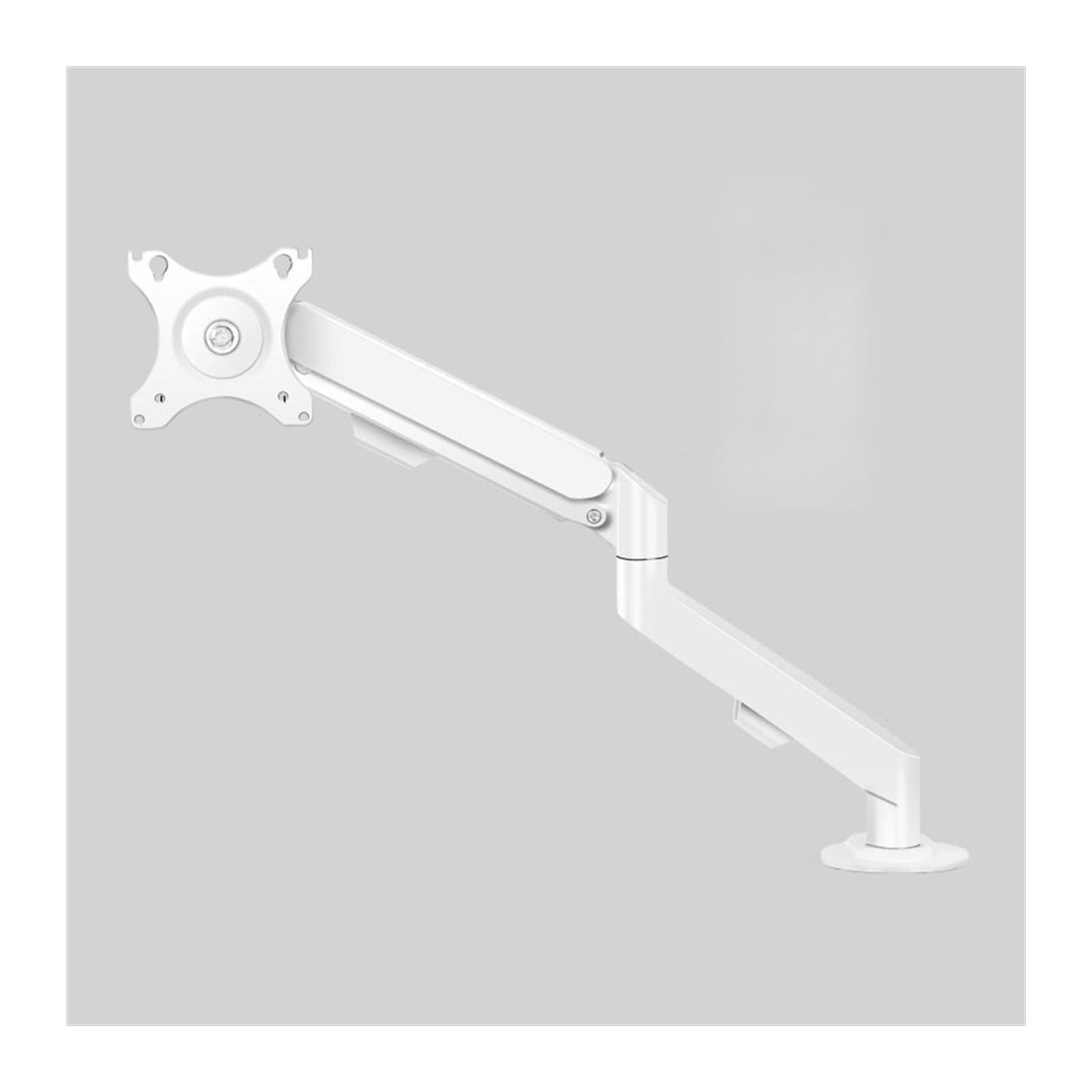 Support Moniteur Support de Moniteur Simple, Support de Bureau for Bras de Moniteur Simple, Bras de Moniteur à Ressort à gaz entièrement réglable adapté aux moniteurs Plats/incurvés de 17 à 30 Pouces