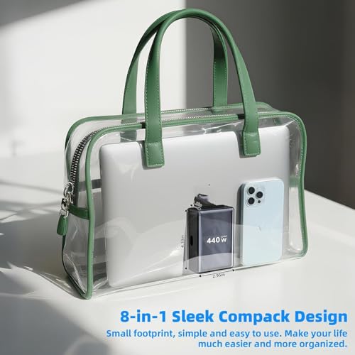 Image of Cubonic USB C Charger Block GaN 440W Station Hub,8 Port Fast Charging Brick with Extension Cord,PD QC PPS 100W Laptop Power Adapter