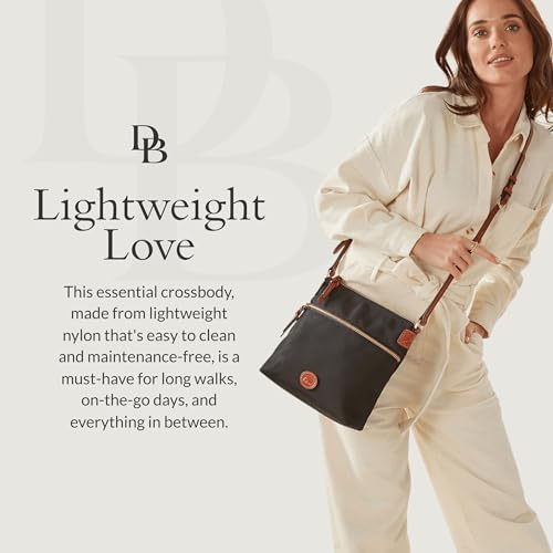 Image of Dooney & Bourke Shoulder Bags for Women, Nylon Bag with Removable Adjustable Leather Handle