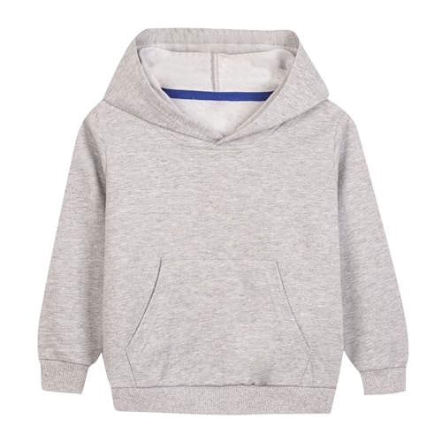 Hoodies for Teen Girls Cute Trendy Youth Long Sleeve Hooded Sweatshirt Children Tops Preppy Clothes Fashion Clothing Gray