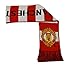 Manchester United Woven Bar Scarf Reversible Red- White 2015-2016