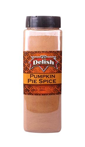 Gourmet Pumpkin Pie Spice Powder by It's Delish, 14 Oz Large Jar | Awesome Pumkin and Apple Pies Seasoning | Coffee Latte Tea Holiday Baking | Blend of Cinnamon, Nutmeg, Allspice, Ginger | Kosher