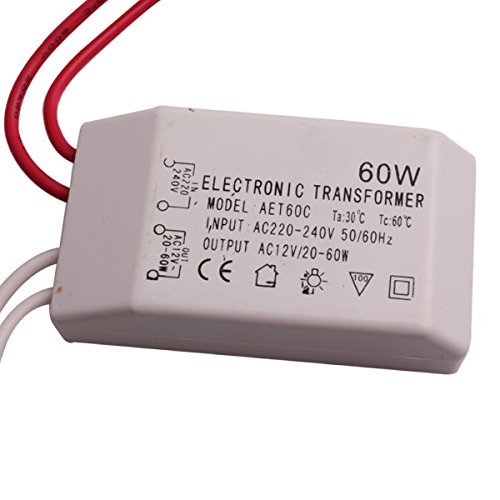 SGerste 60W Electronic Transformer For Low Voltage 12V Lamp Bead Blub 220-240v