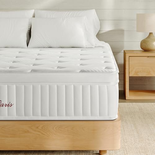 INRE Mattress 180 x 200 cm | Thickness 30 cm | Memory Foam Mattress | Oeko-TEX Certified | Breathable and Anti-Dust Mite | Firm Comfort | Deep Sleep | Reversible (White)