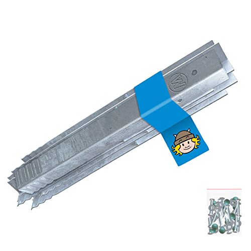 Wickey SolidLock Lot de 8 ancrages d'angle en acier galvanisé à chaud pour tours de jeu, balançoires, maisons sur pilotis Cover