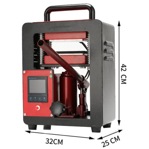 Máquina hidráulica del calor de la prensa de la colofonia de 5 toneladas con el temporizador del LCD 0-250C para la extracción de flores de estampado en caliente de las bolsas de cuero de la PU Contro