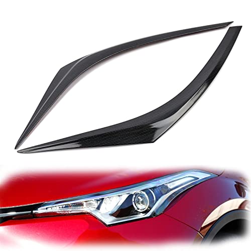 Autocollants pour paupières de phares aspect carbone Toyota CHR 2017-2019