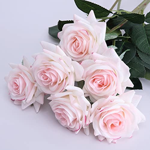 Ramo decorativo de rosas secas 42.5x9x5 cm miniatura 1