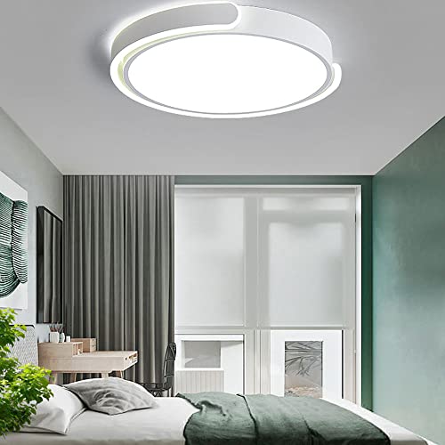 Plafond éclairage LED round plat 6000K pour intérieur moderne