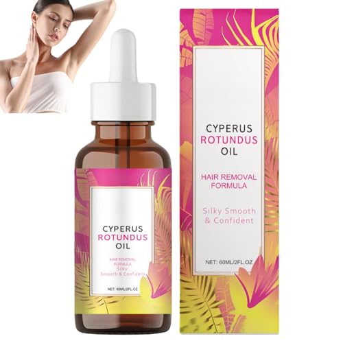 1 Stück Cyperus Rotundus Öl zur Haarentfernung Hautpflege Natürliches Serum Cyperus Rotundus Öl zur Pflege nach Haarentfernung Nach Rasur Beruhigt und Befeuchtet für Glatte Haut