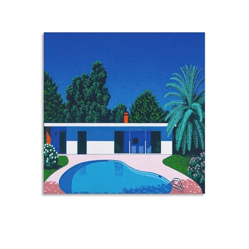 永井博 ポスター (2) 印刷 ウォールアート リビング ダイニングルーム ベッドルーム 壁飾り 壁の絵24x24inch(60x60cm)