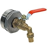 HAOXAOON 2' Drum Faucet for 55 Gallon Drum,55 Gallon Drum Valves Brass Barrel Faucet with Gaskets