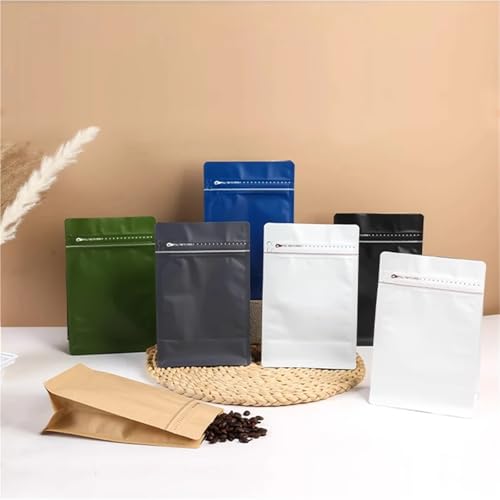 Bolsas de café con válvula contra la humedad, bolsa octogonal de aluminio gris para granos 3