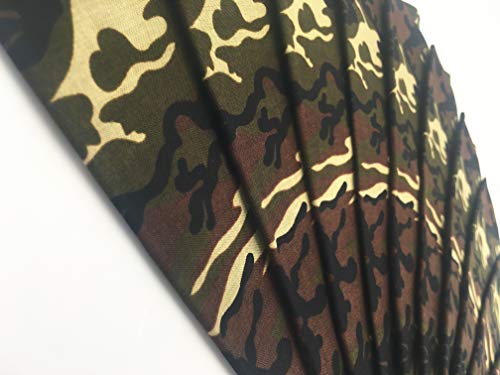 Vamqor 100% Cotton 10 Pack Fine Bandanas(Camouflage) thumb #1