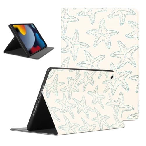 Jolie étoile de mer verte étui iPad 9e génération cadeau adolescent