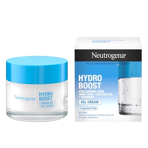 Neutrogena Hydro Boost, Crema Viso Gel, Acido Ialuronico Idratante , Pelle Secca E Sensibili, 50 Ml