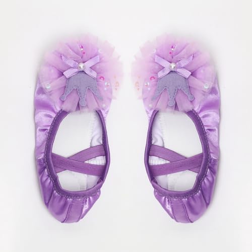 Girls Ballet Shoes Princess Split Sole Dance Shoes Ballroom Dance Slippers4