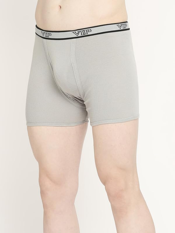 Image of VIP Advanta 100% Ribbed Cotton Fabric Trunk Combo Set for Mens with Covered Elastic Waistband