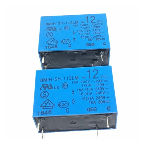 Relé OMIH-SH-112LM 12V 16A de 4 pines para placas electrónicas PCB