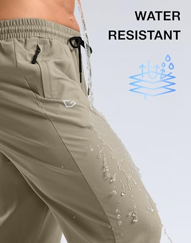 G Gradual Men's Lightweight Pants with 3 Zipper Pockets Athletic Workout Sweatpants Quick Dry Running Hiking Pants for Men 6