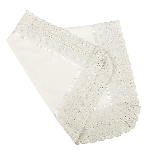 Image of VHC 100% Cotton Lace Pillow Cover /Case Set (Pack of 2) Off-White, Standard