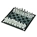BaiJaC ZIRUIGONG Set di Scacchi in Vetro, Scacchi in Vetro k9 Set con Bordo in Vetro Trasparente e Pezzi di Scacchi di Vetro Trasparente, Set di Giochi di Scacchi for Adulti Gioventù, 35x35cm