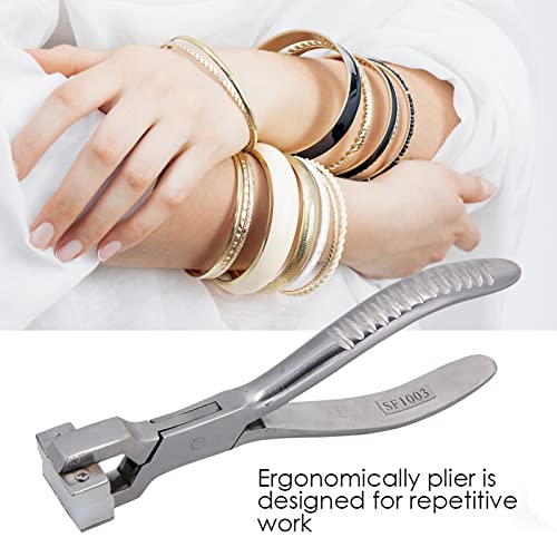 FLEXMAN Nylon Jaw Pliers, 5.51X1.89X0.91Inch Ergonomic Stainless Steel Bracelet Bending Pliers - Image 4